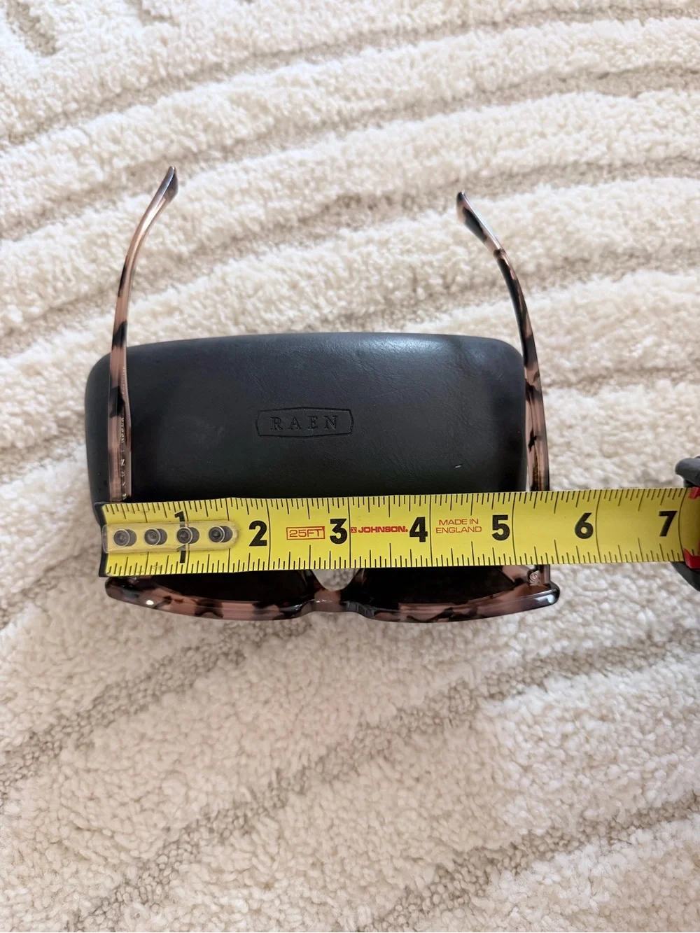 RAEN Tortoise Square Sunglasses with Dark Lenses